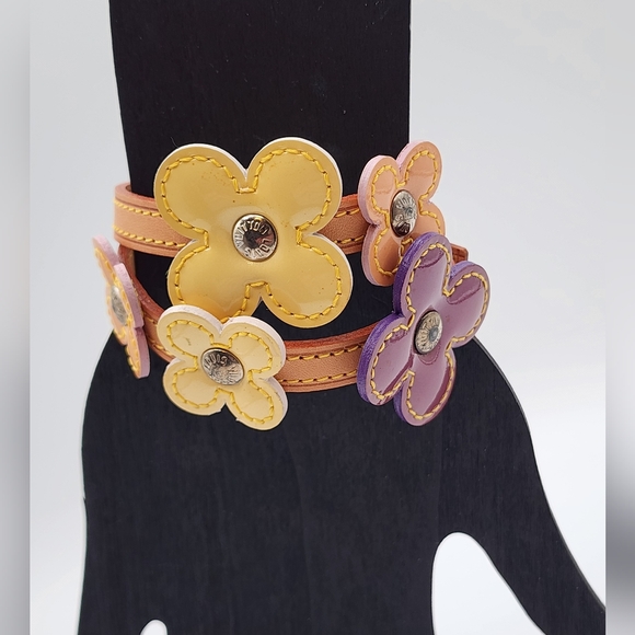 Louis Vuitton Monogram Vernis Lexington Fleurs Double Wrap Bracelet